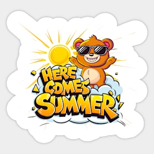 Here Comes Summer Sticker